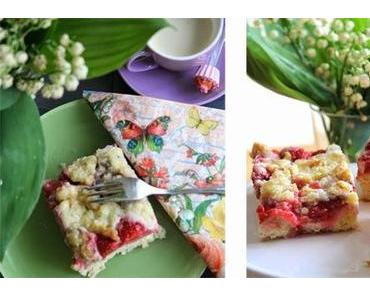 Erdbeer-Walnuss-Streuselkuchen