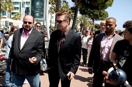 Alec Baldwin (links) und James Toback (rechts) bei den Filmfestspielen von Cannes