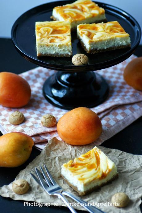 Aprikosen-Swirl-Cheesecake... noch ein Sommergenuß für Euch!