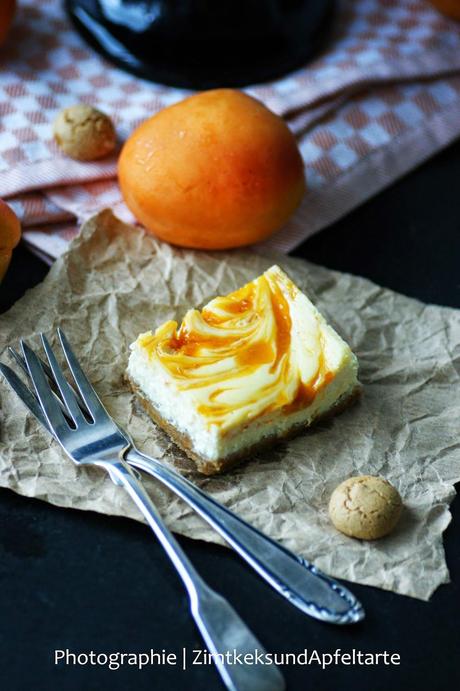 Aprikosen-Swirl-Cheesecake... noch ein Sommergenuß für Euch!