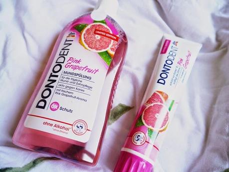Test: DONTODENT Mundspülung & Zahncreme Pink Grapefruit + Intensive Clean