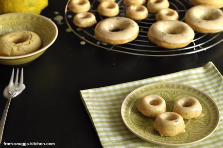 Lemon-Poppy Seed-Donuts; Donuts mit Zitrone & Mohn