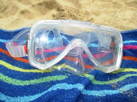 Taucherbrille. Funktioniert im Wasser.