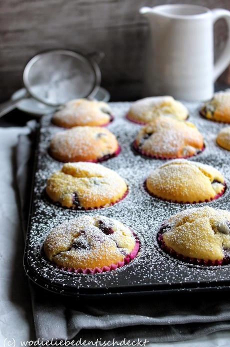 Buttermilch-Heidelbeer-Muffins