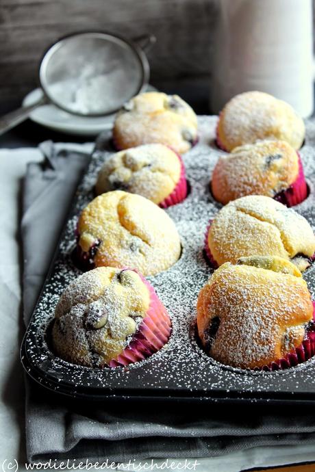 Buttermilch-Heidelbeer-Muffins