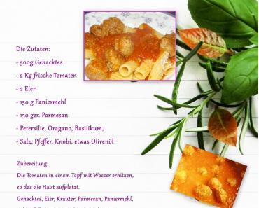 Pasta e´Polpette – Nudeln mit Fleischbällchen & Soße