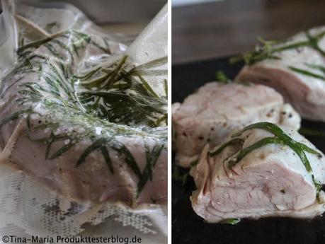 iglo Gemüse-Ideen Mittelmeer Küche „Provence“ auf Schweinefilet sous vide gegart auf einer Estragonrahmsoße