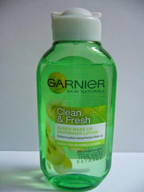 Review | Garnier Clean & Fresh Augen Make-Up Entferner Lotion