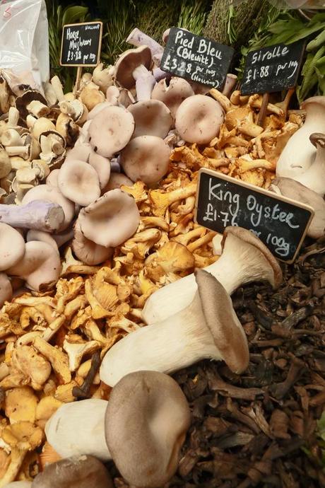 Pilze auf dem Londoner Borough Market
