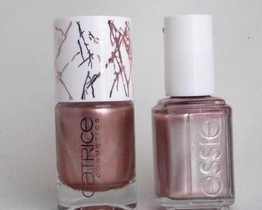 [Dupeverdacht] Catrice "Metallure" LE C03 "Metalight" VS. Essie 217 A"Mirror Metallics" LE "Penny Talk"