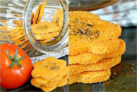 Maiscookies mit Tomate-Basilikum