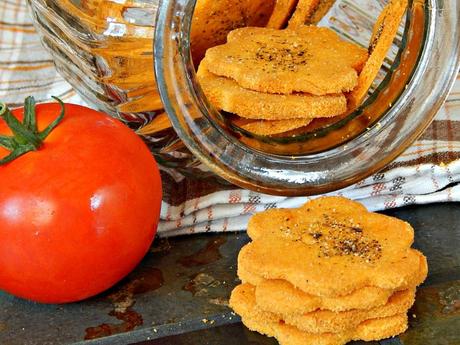 Maiscookies mit Tomate-Basilikum