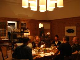 Gespräch über Nachhaltigkeit in Graubünden im Hotel Piz Linard (Lavin)