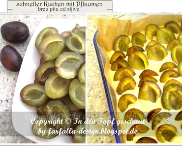 In den Topf geschaut * schneller Kuchen mit Pflaumen... brza pita od sljiva