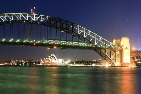 Sydney Sehenswürdigkeiten - Sydney Top 10 Reisetipps - Scenic Spots - Harbour Bridge - Opera House by night - inkl. Sydney Skyline
