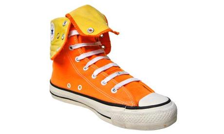 Converse Schuhe All Star Chucks XHI Orange Gelb Vintage Made in USA 90s