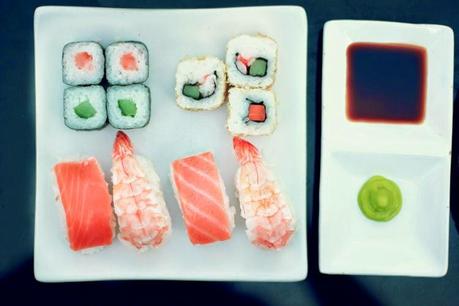 Sushi + Rezept Grüner Smoothie