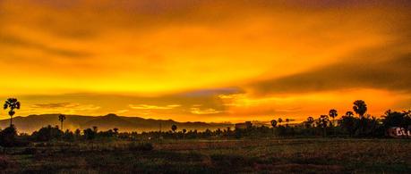 Sonnenuntergang in Kampot.