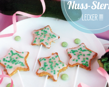 Zucchini-Nuss-Sterne