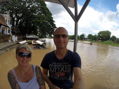 Bibo & Tanja am Ping River in Chiang Mai