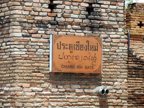 Schild am Chiang Mai Gate