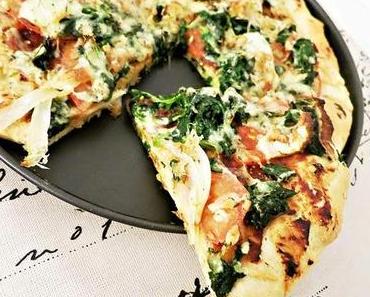 Vegetarische Pizza mit Vacherin Fribourgeois AOP