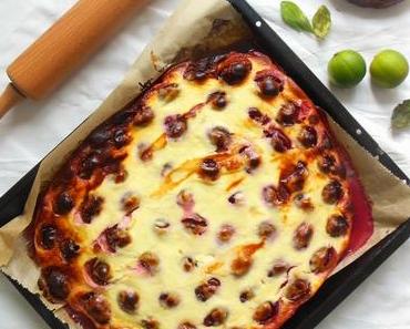 Zeit für etwas selbstgebackenes: Zwetschgenkuchen mit Quarkguss