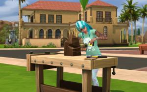 Die Schreinerbank in Sims 4  steigert die Geschicklichkeit