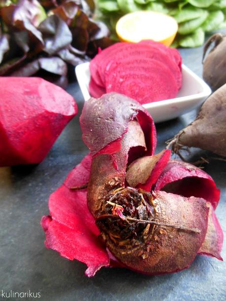 Rote-Bete-Salat mit Orangendressing und Sonnenblumenkernen