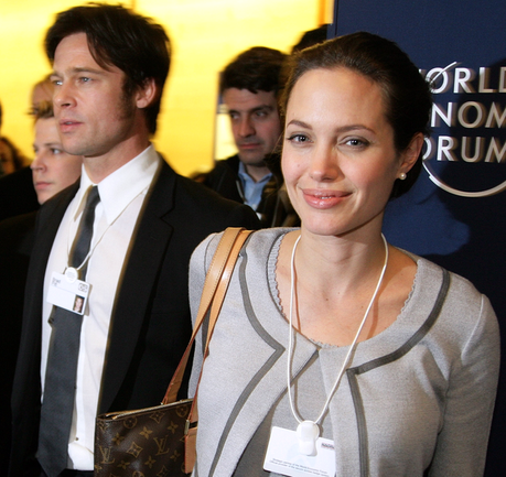 Angelina Jolie und Brad Pitt World Economic Forum