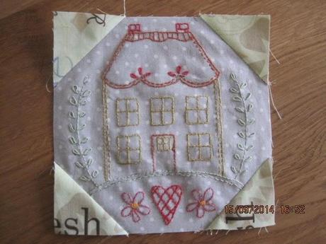 2. Block vom SAL, Patchwork loves Embroidery