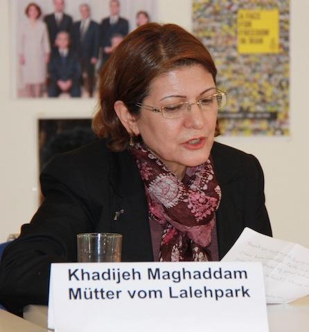 Redebeitrag von Khadijeh Moghaddam, Gründerin „Mütter vom Laleh-Park“