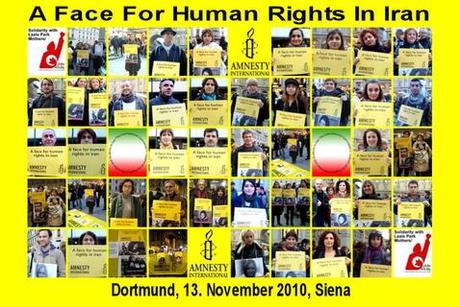 Weltweite Aktion: Ein Gesicht für Menschenrechte im Iran