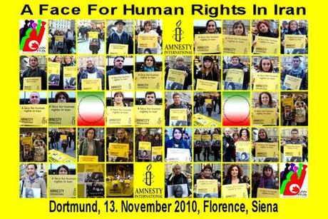 Weltweite Aktion: Ein Gesicht für Menschenrechte im Iran