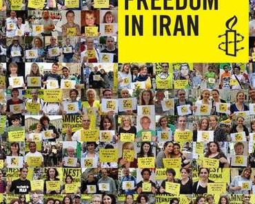Internationale Aktionen. Ein Gesicht für Freiheit im Iran.