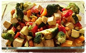 Gemüse-Tofu-Back