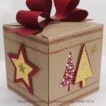 Weihnachtliche Geschenkverpackung mit dem Gift Box Punch Board
