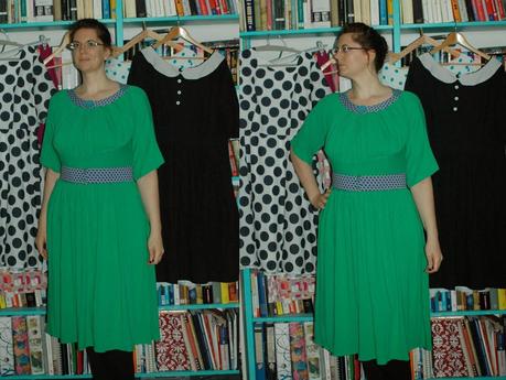 The 40's Travel Dress in Green