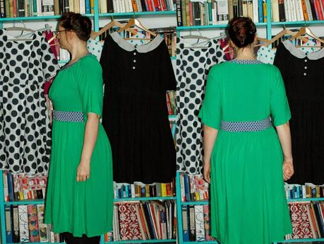 The 40's Travel Dress in Green