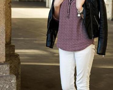 Outfit: Leather and Bordeaux