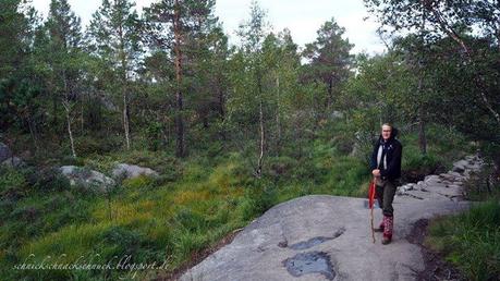 Wandersfrau in Norwegen