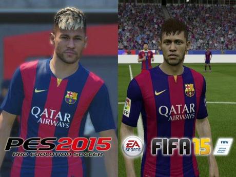 Spieler Grafikvergleich: PES 2015 vs FIFA 15