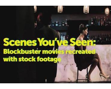 Clip des Tages: Blockbuster movies recreated with stock footage