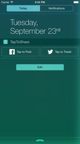 TapToShare bringt von iOS 6 bekanntes Facebook und Twitter Sharing Widget für iOS 8