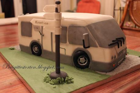 Eine Wohnmobil-Torte zum 60. Geburtstag