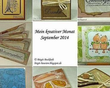 Mein kreativer Monat - September 2014