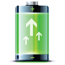 Battery Booster Pro – Prozentanzeige und Restlaufzeit des Akkus auf dem Startbildschirm
