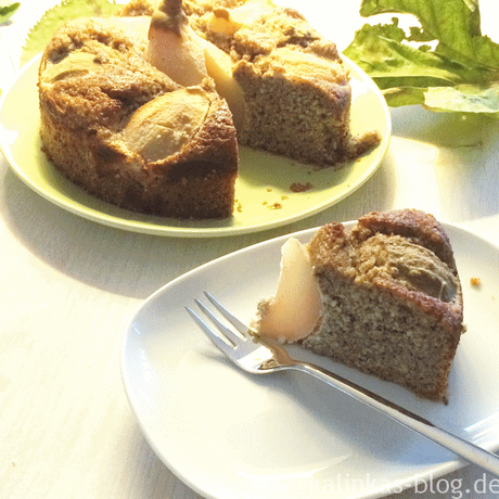 Birnen-Haselnuss-Kuchen: glutenfrei, laktosefrei und herbstlich lecker
