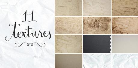 11 free Paper Textures overview