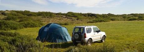 Zelten im Þingvellir Nationalpark 